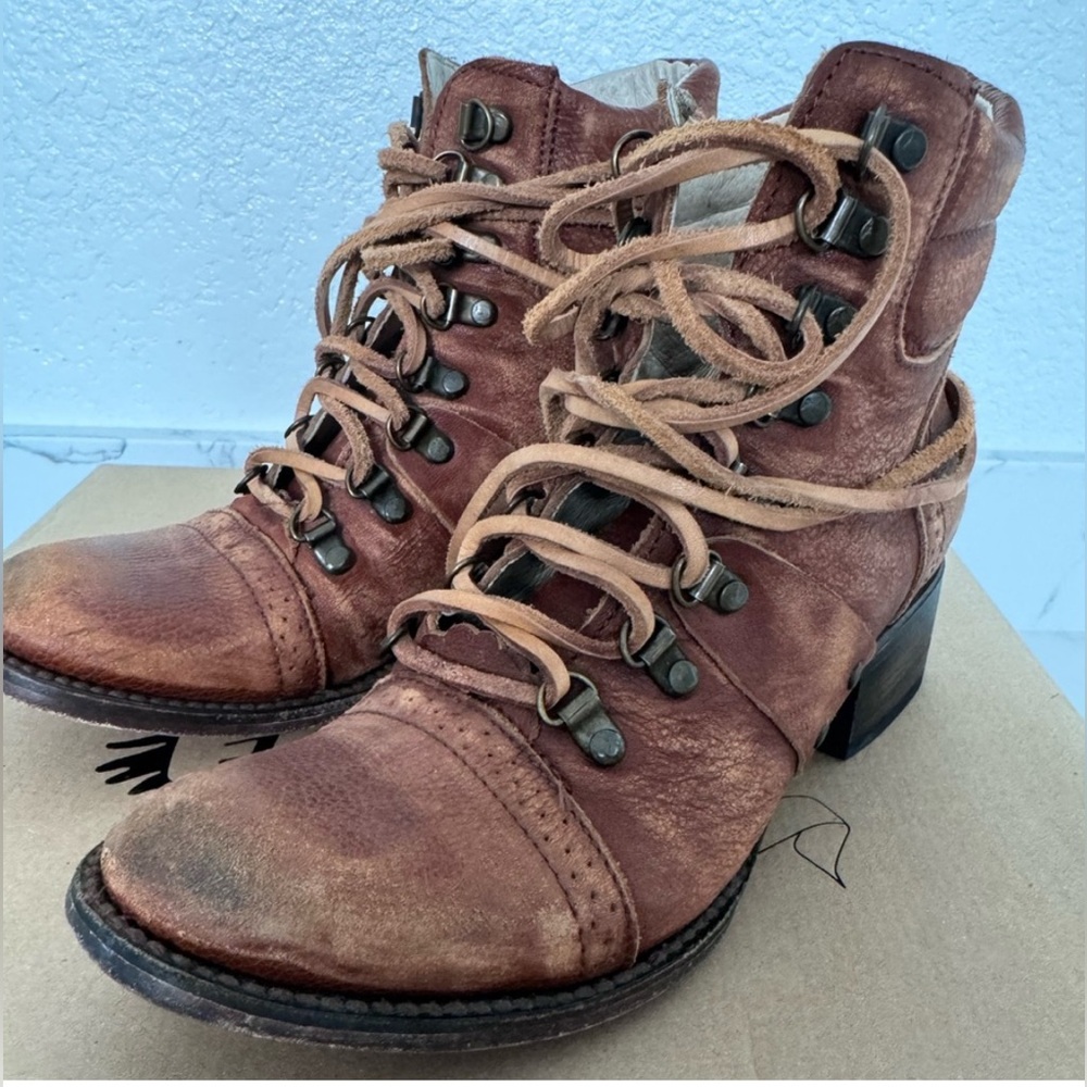 Freebird Gage Sz 7 Boots Cognac